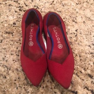 Rothys sz 9, fit like sz 8 used chili red!!